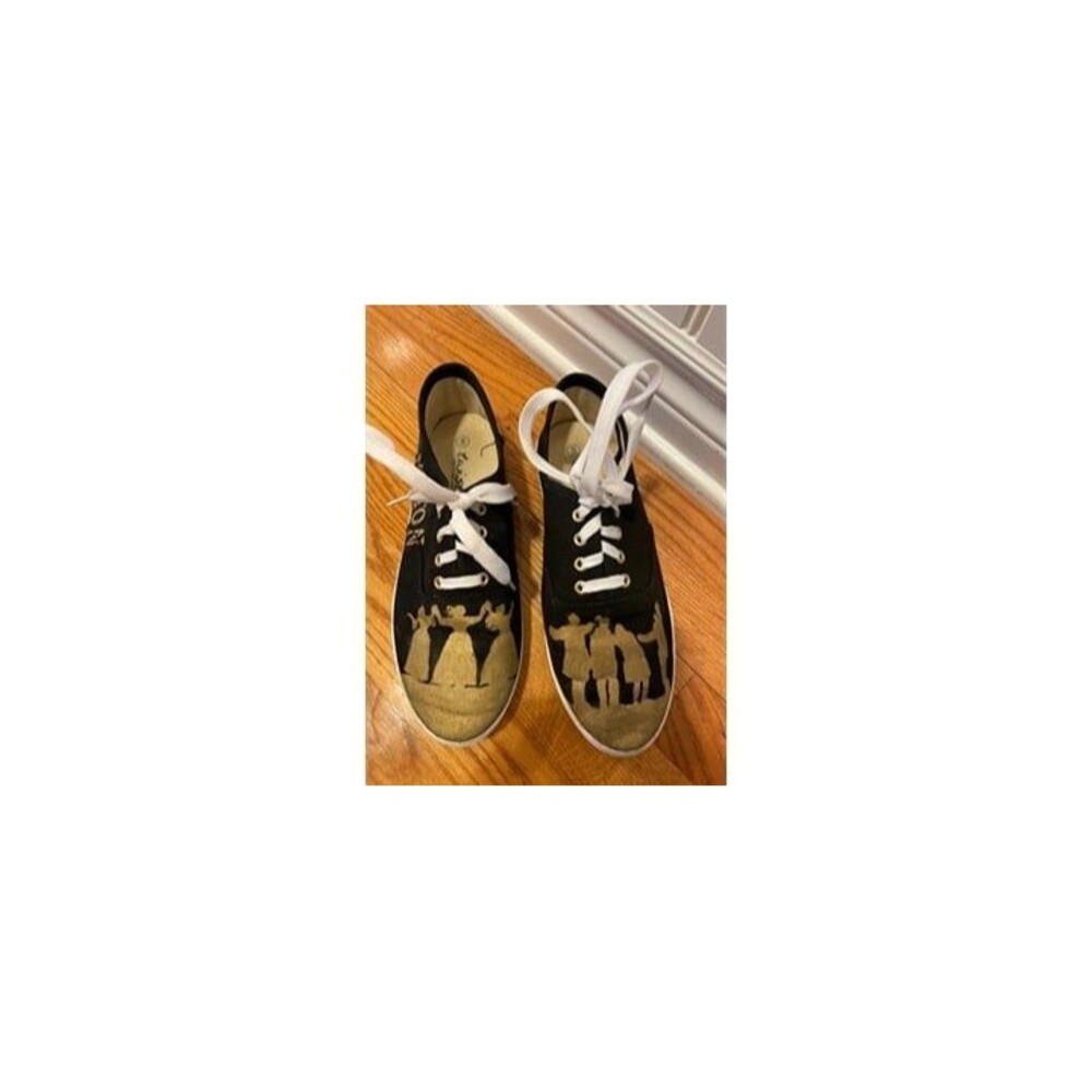 custom Hamilton Women’s Custom Sneakers Shoes sz 8